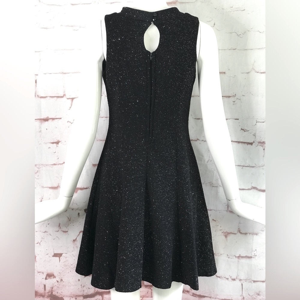 ZUNIE Multicolored Sparkly Black A-Line Keyhole Neck Party Dress GIRLS 16 - Picture 6 of 16